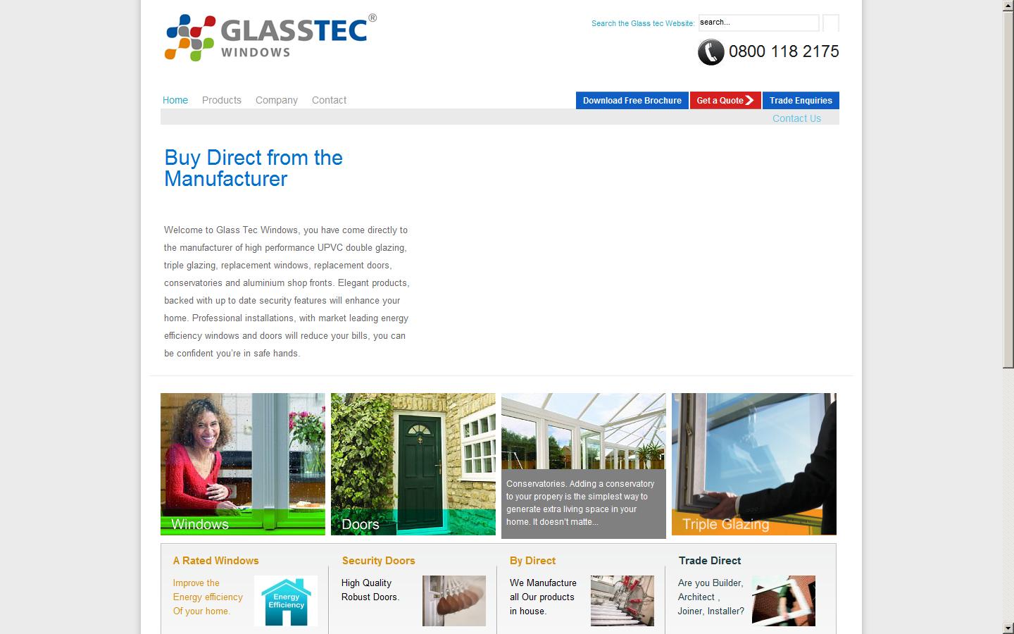 Glass Tec Windows Website