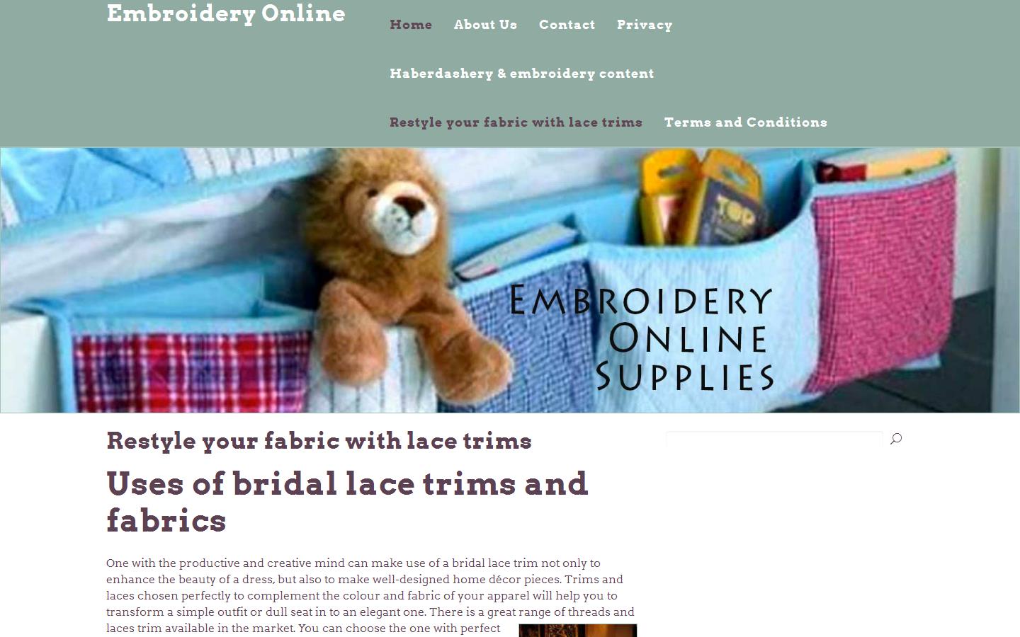 Embroidery Direct UK Ltd Website