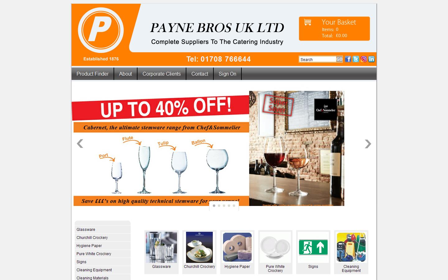 Payne Bros UK Ltd Website