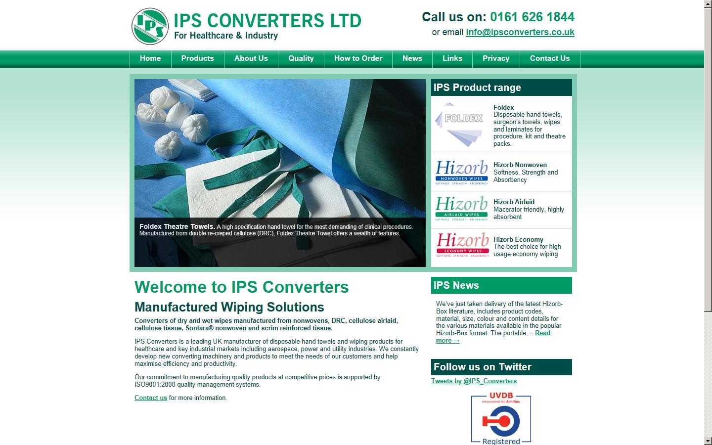 IPS Converters Ltd Website