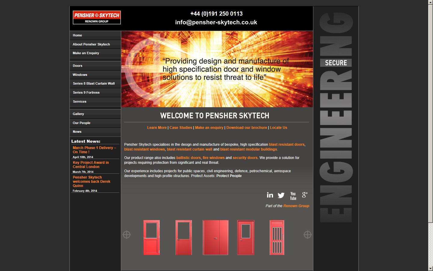 Pensher Skytech Renown Group Website