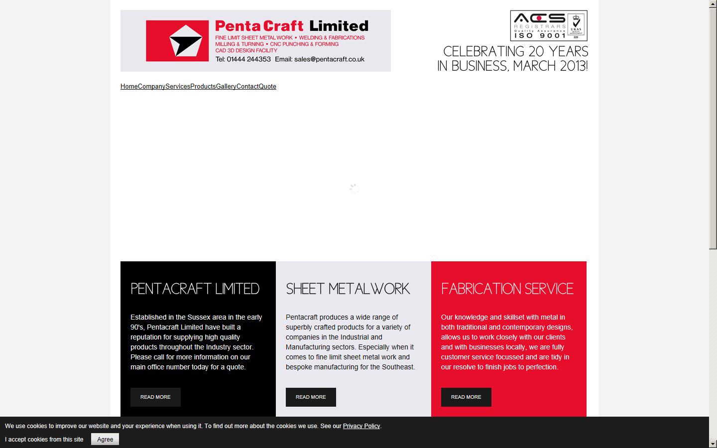 Pentacraft Engineering Ltd Website