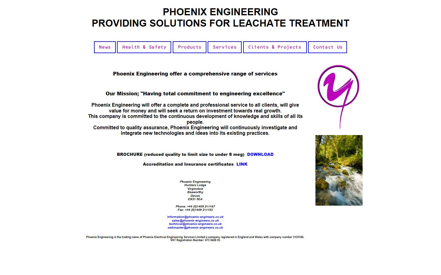 Phoenix Electrical Engineering Services Limited Website