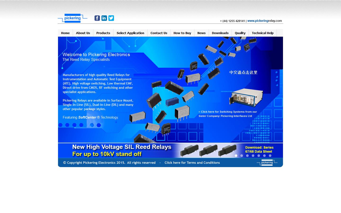 Pickering Electronics Ltd Website