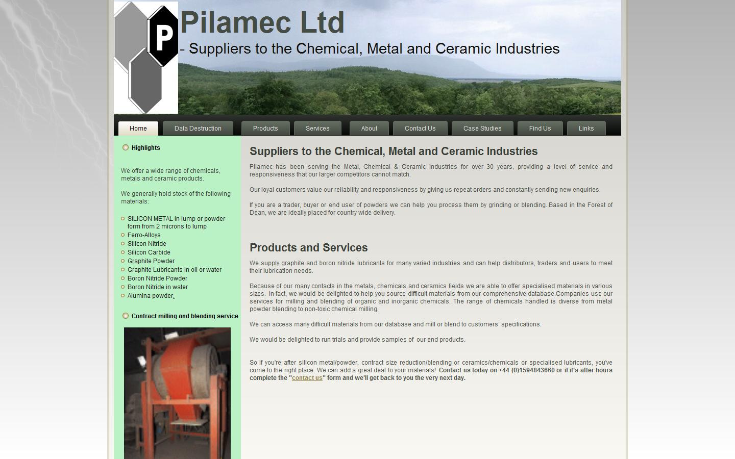 Pilamec Limited Website