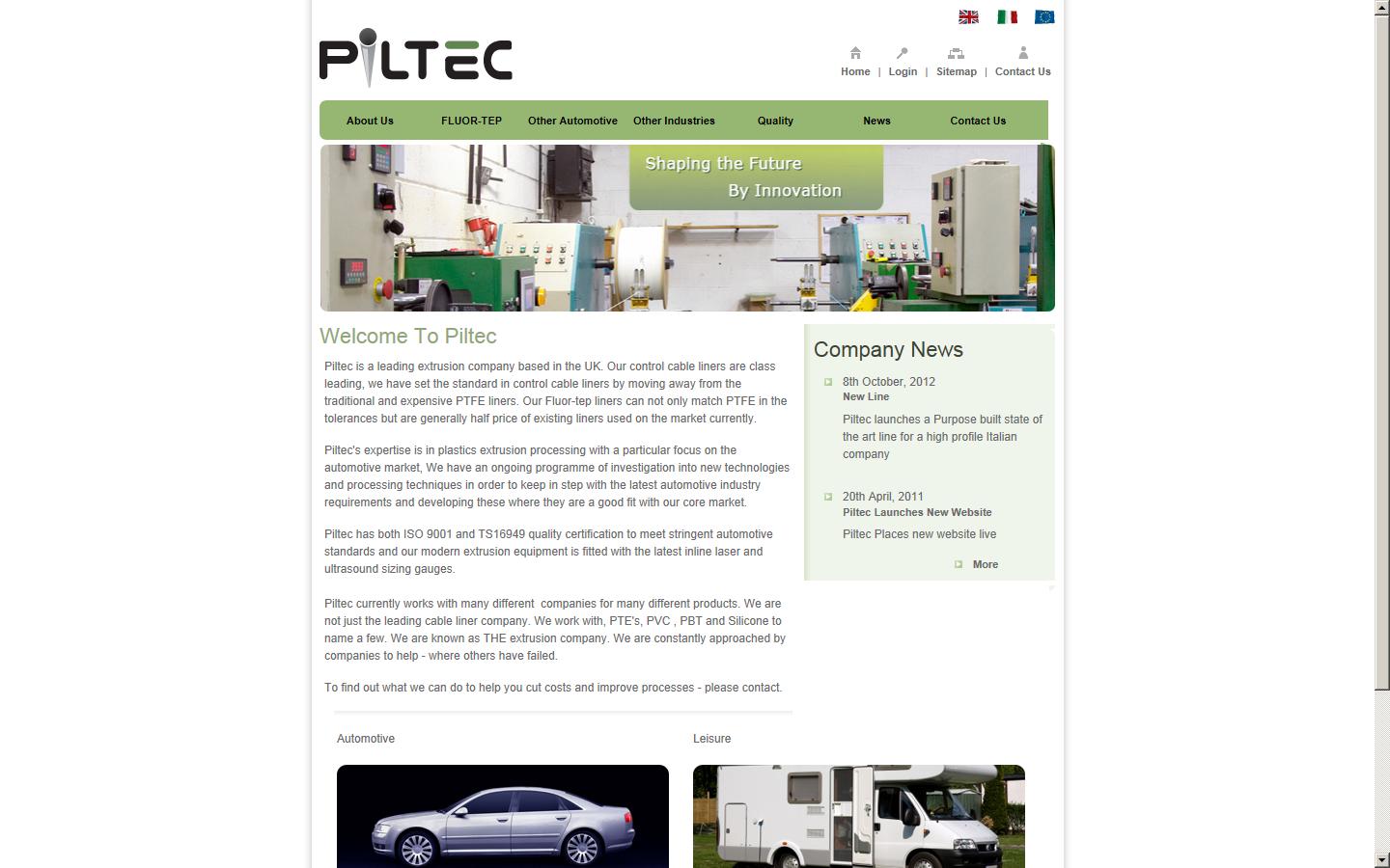Piltec International Website