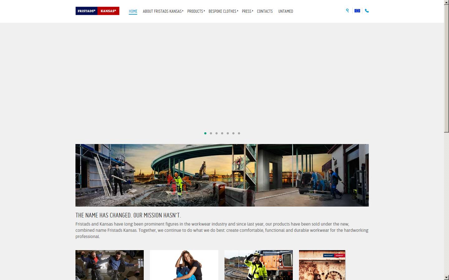 Pion&eacute;r Fristads (UK) Ltd Website