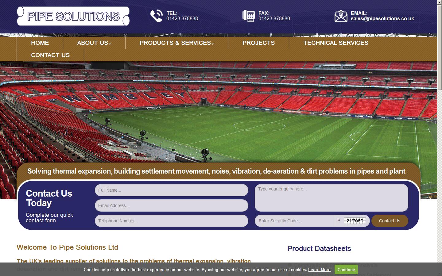Pipe Solutions Ltd Website