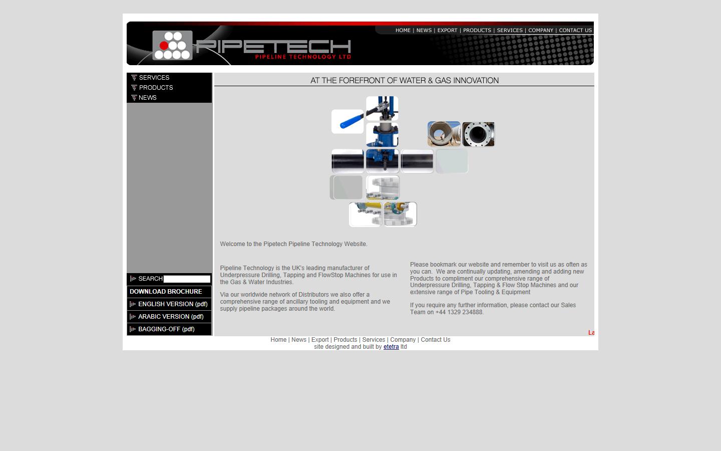 Pipeline Technology Limited Website