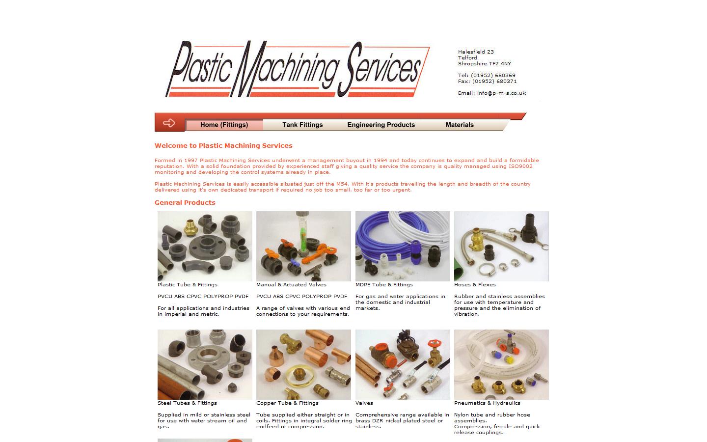 Plastic Machining Services Website