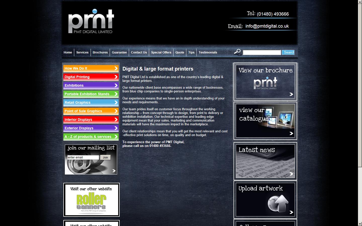 PMT Digital Ltd Website