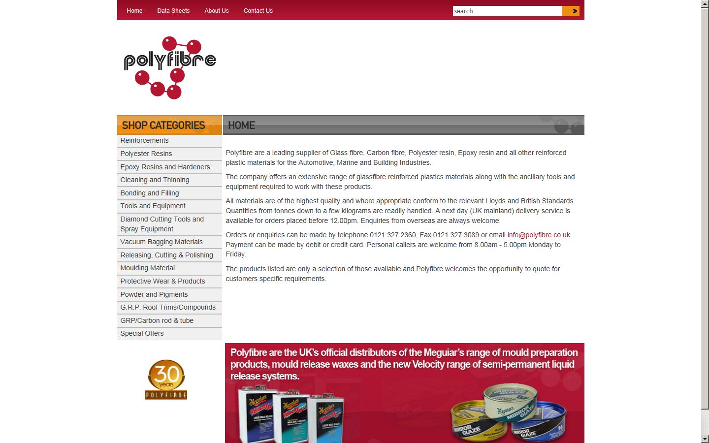 Polyfibre UK Ltd Website