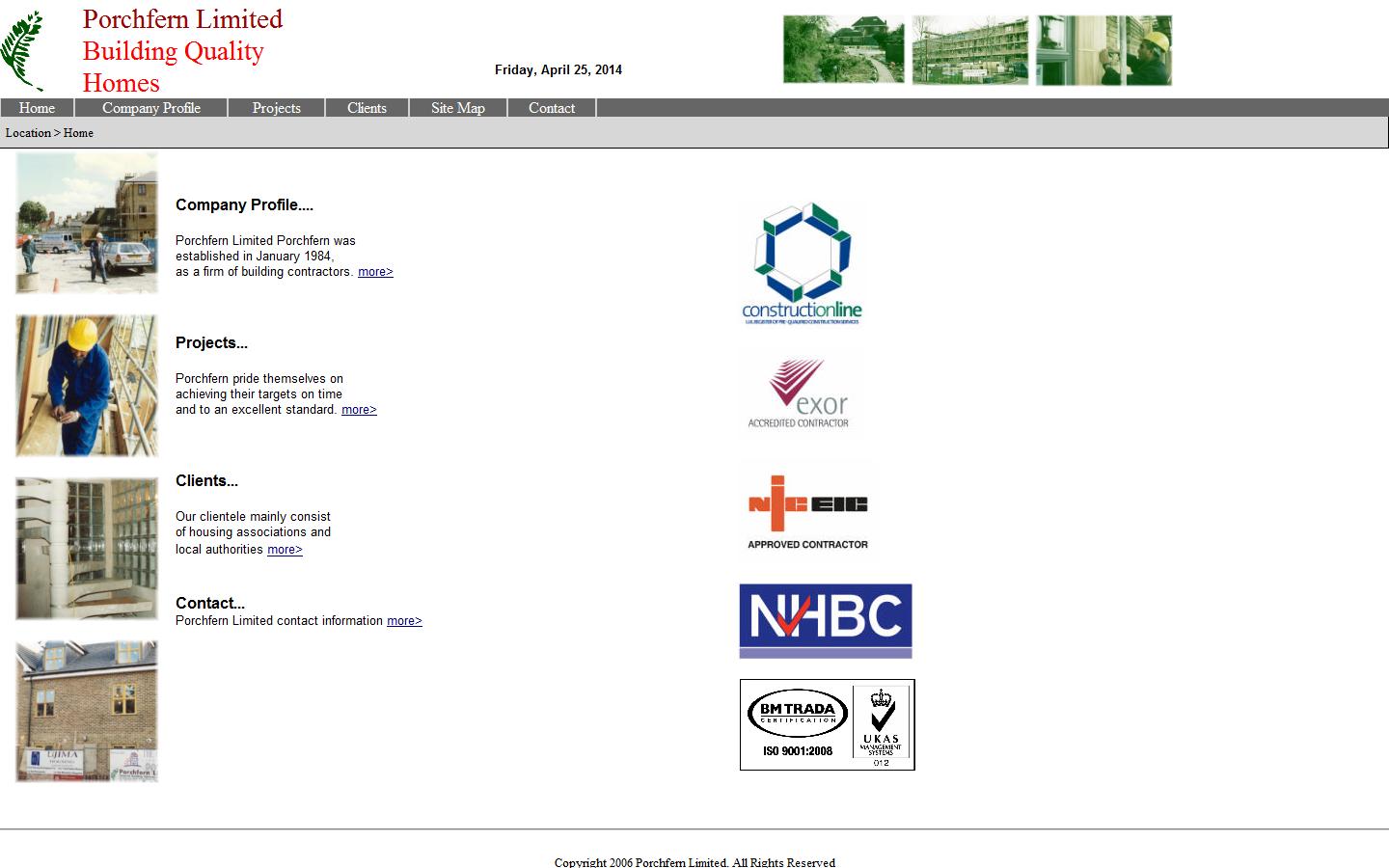 Porchfern Limited Website