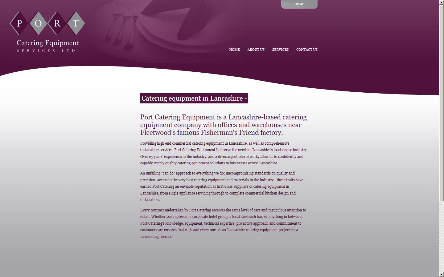 Port Catering Equipment Ltd Website