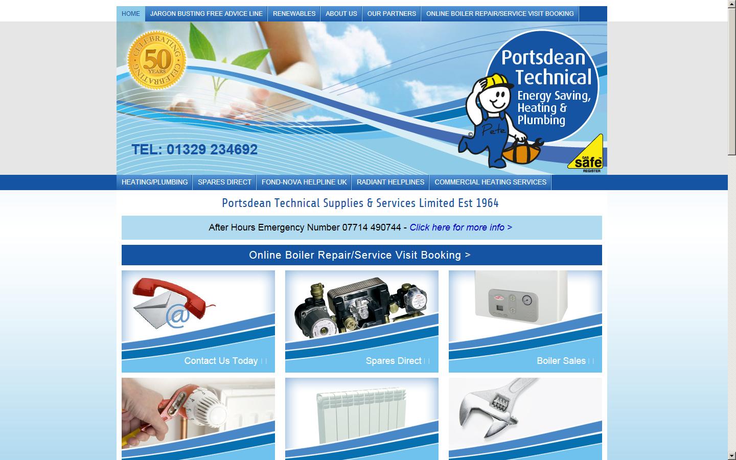Portsdean Heating  Website