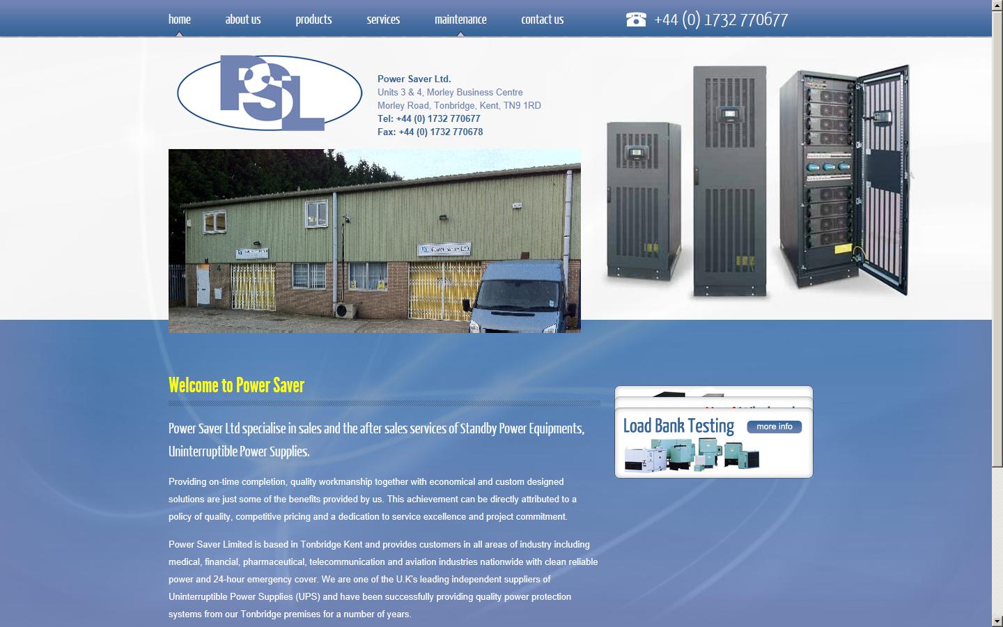 Power Saver Ltd. Website
