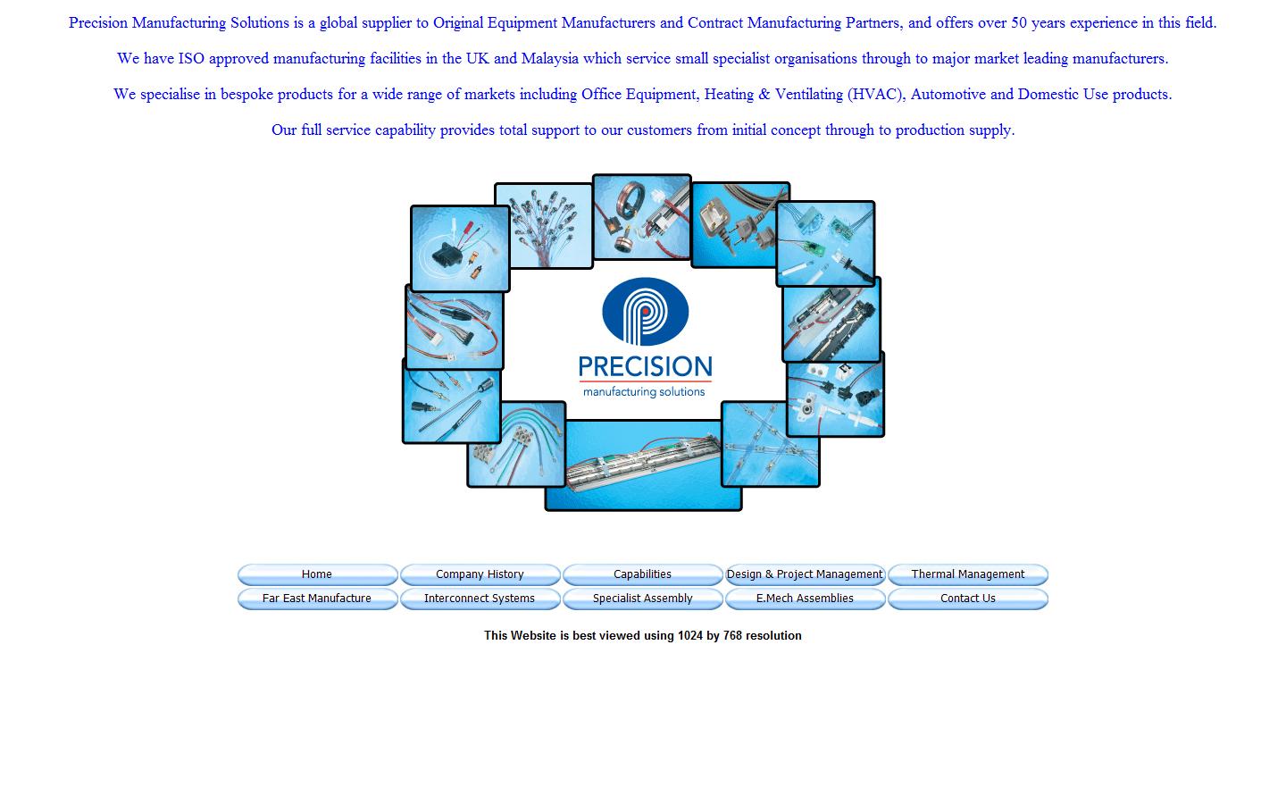 Precision Engineering Ltd Website