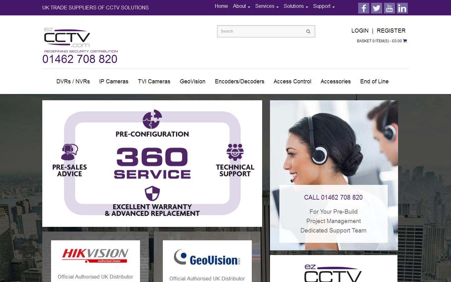 ezCCTV.com Ltd Website