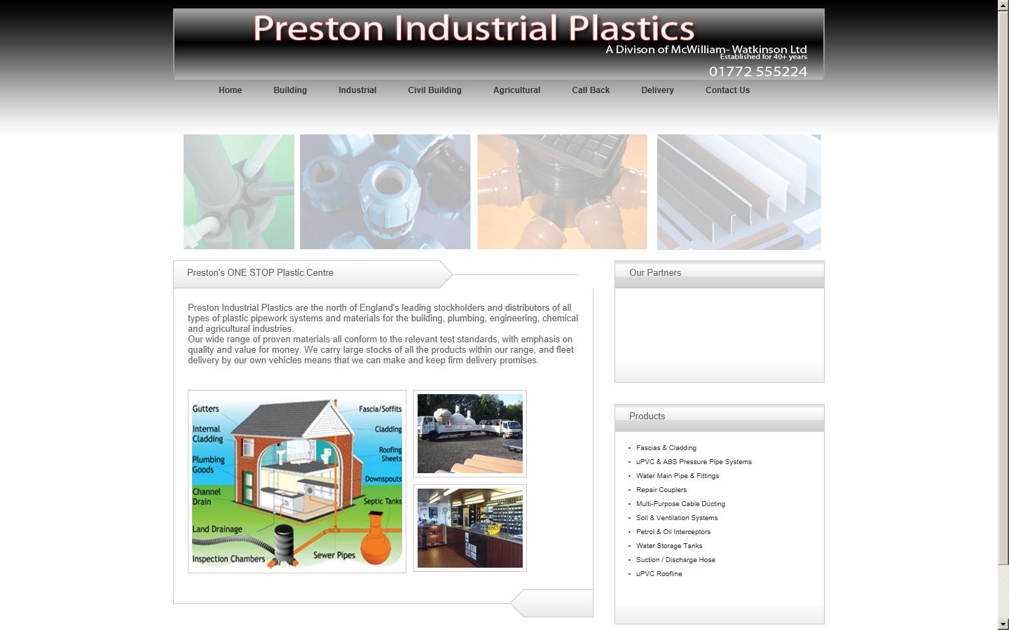 Preston Industrial Plastics Website