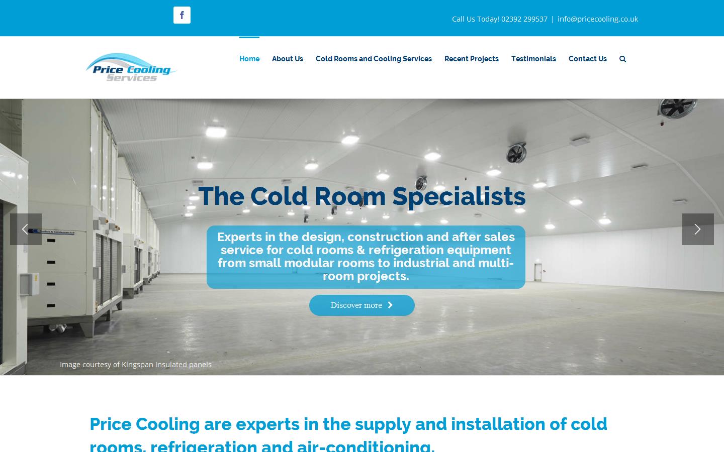 Price Cooling Services Ltd Website