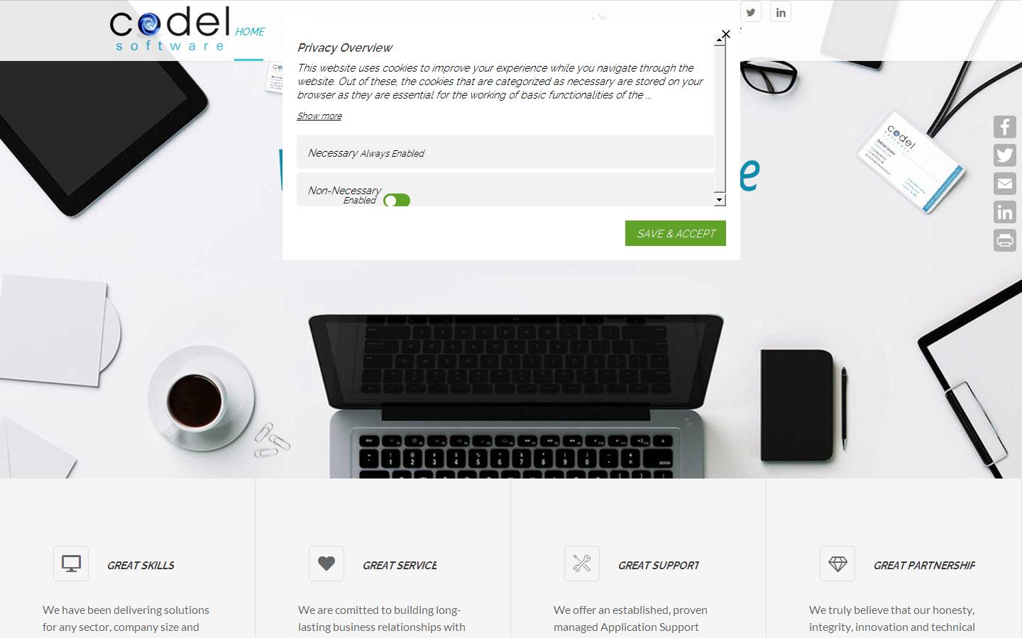 Codel Software Ltd Website