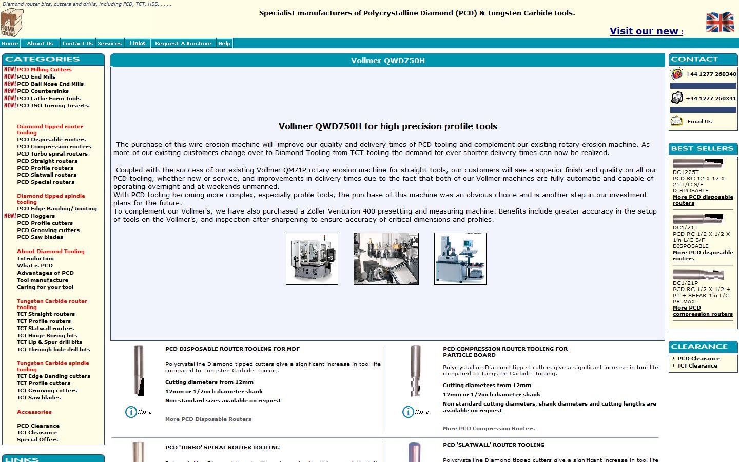 Prima Tooling Website