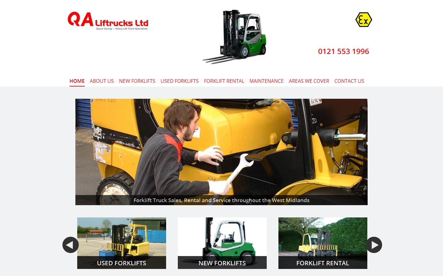 Q A Liftrucks Ltd Website