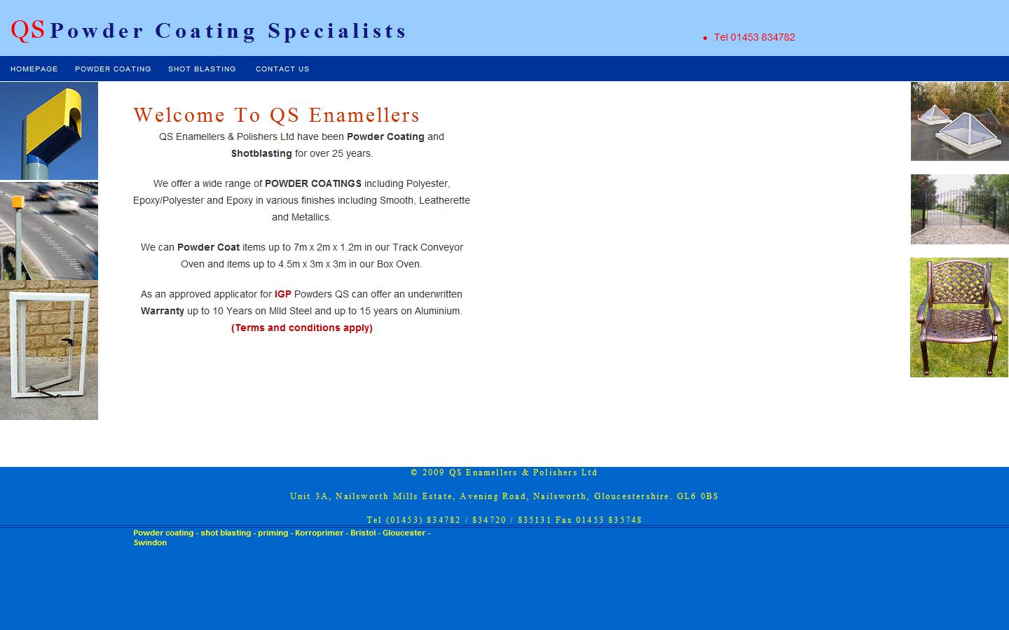 QS Enamellers & Polishers Ltd Website