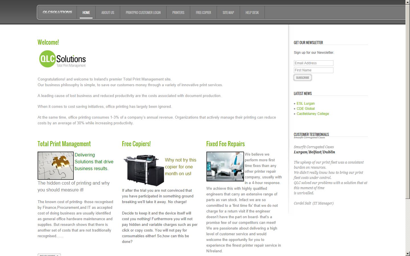 Q.L.C Solutions Ltd Website