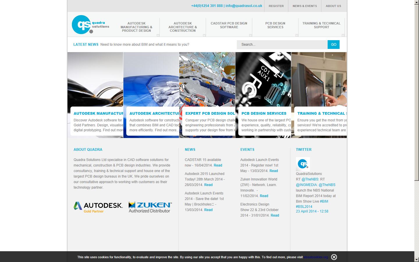 Quadra Solutions Ltd  Website