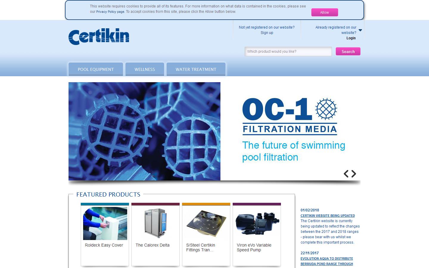 Certikin International Website