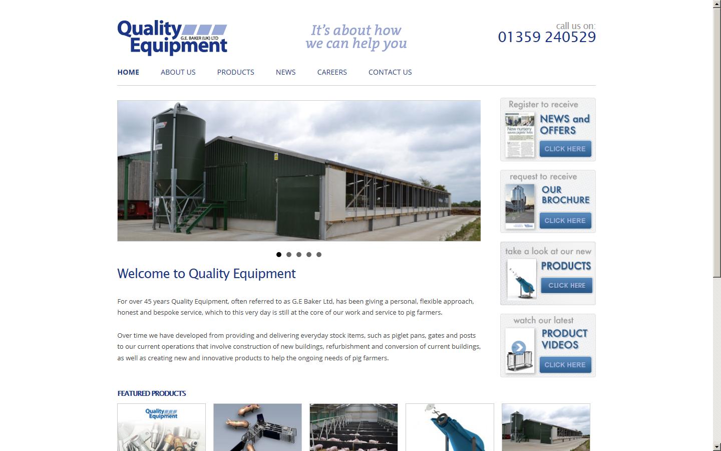 Quality Equipment Website