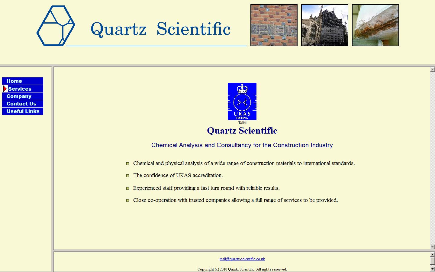 Quartz Scientific Website