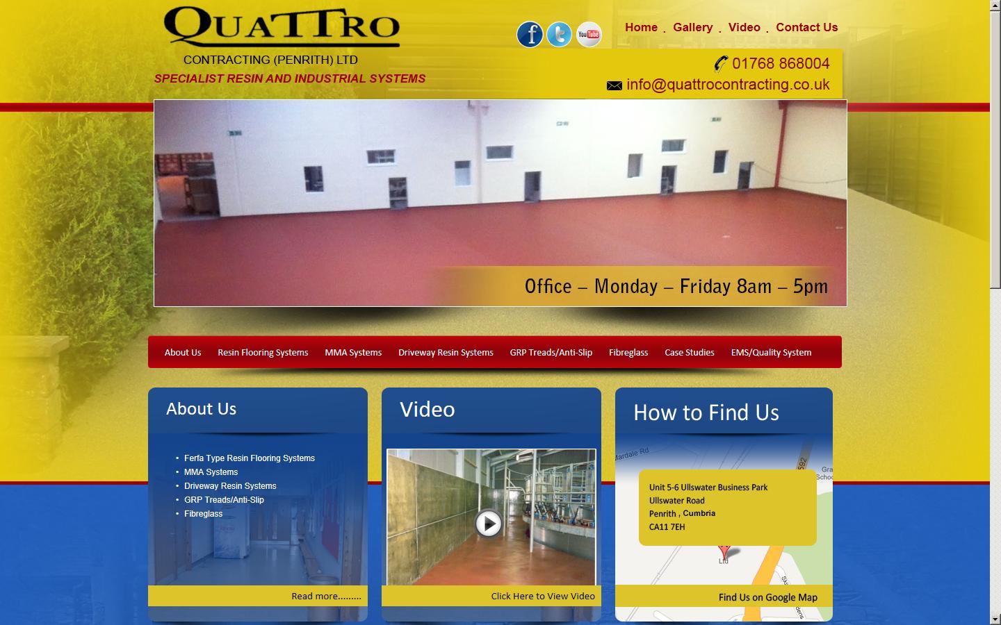Quattro Contracting (Penrith) Ltd  Website