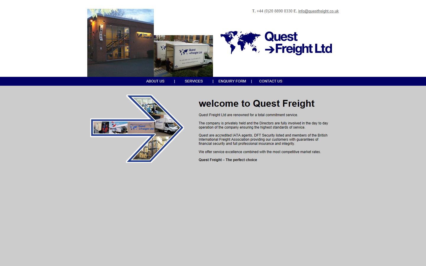 Quest Freight Ltd Website
