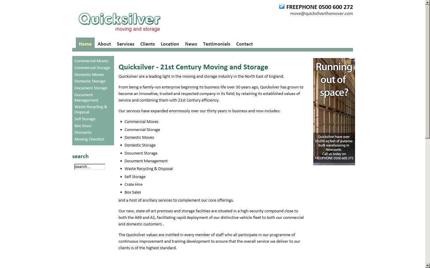 Quicksilver Website