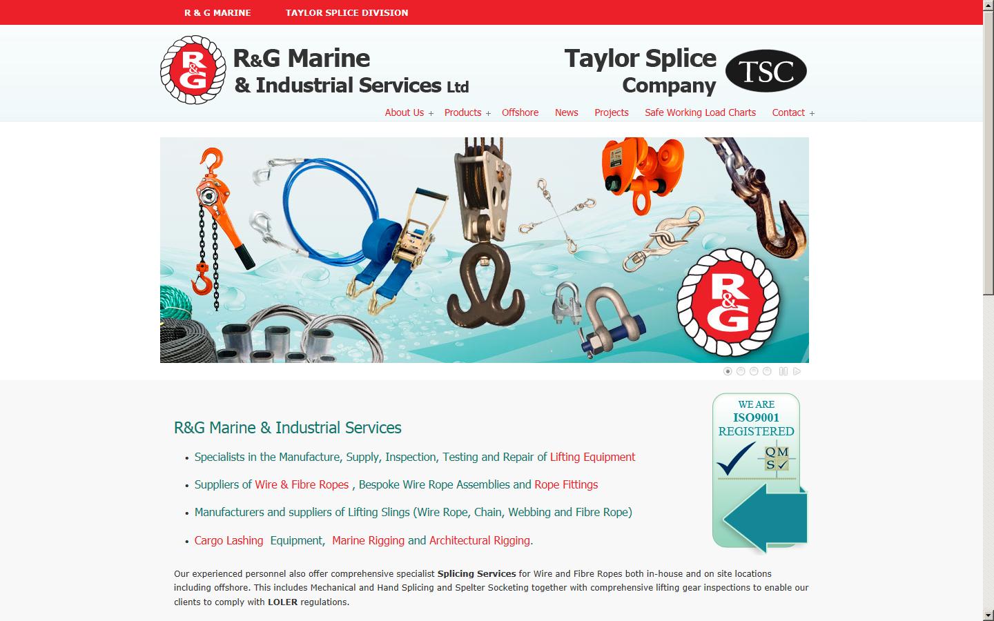R&G Marine & Industrial Services Website