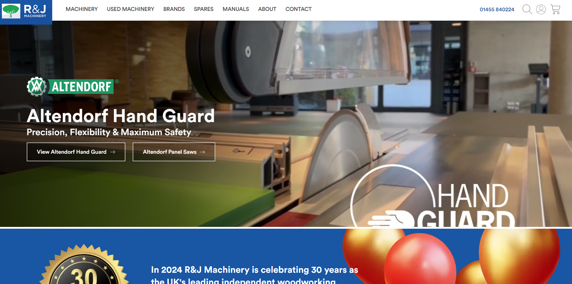 R&J Machinery Website