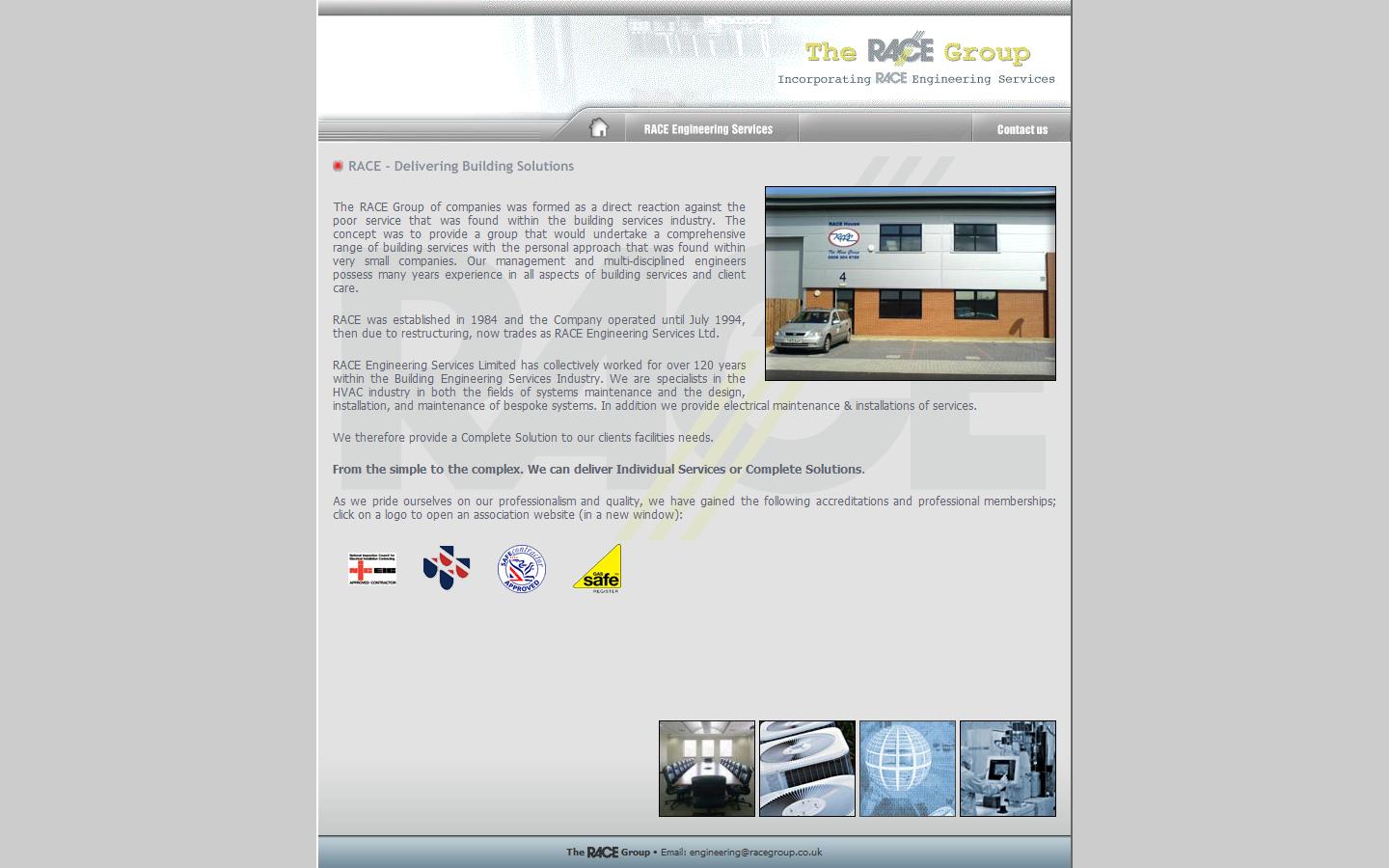 Race Engineering Services Ltd. Website