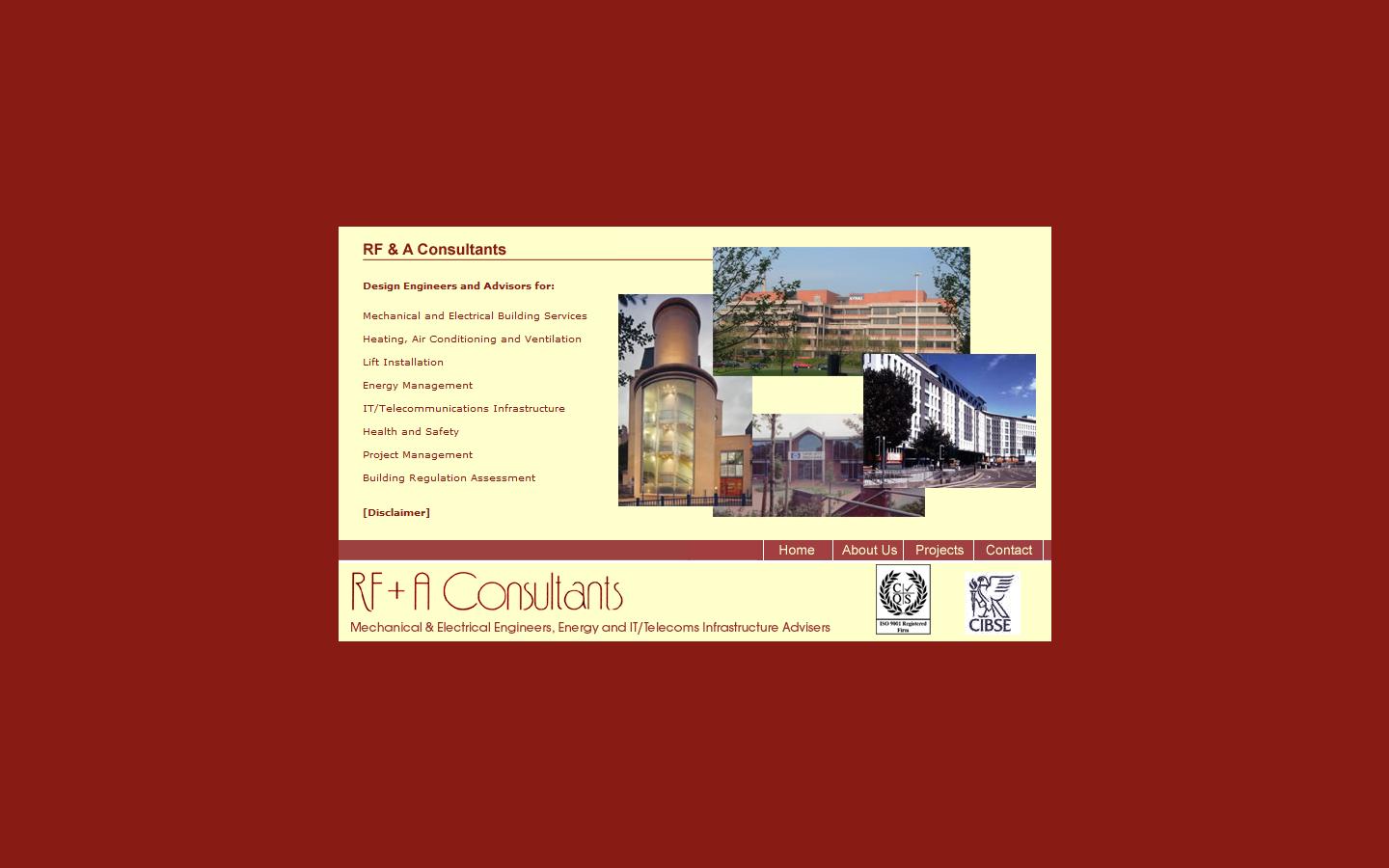 R F & A Consultants Ltd Website