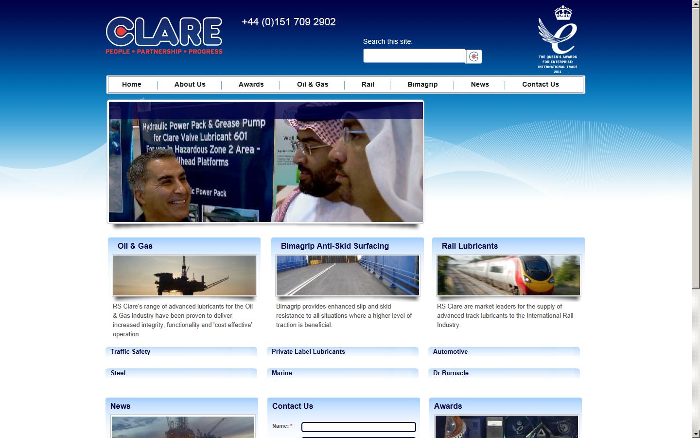 RS Clare & Co Ltd Website