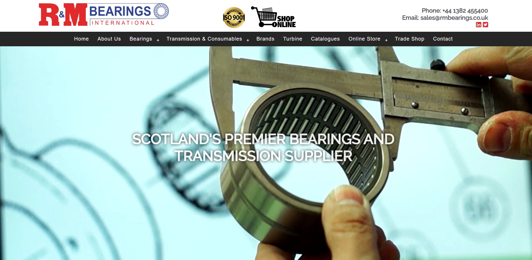R&M Bearings International Ltd Website
