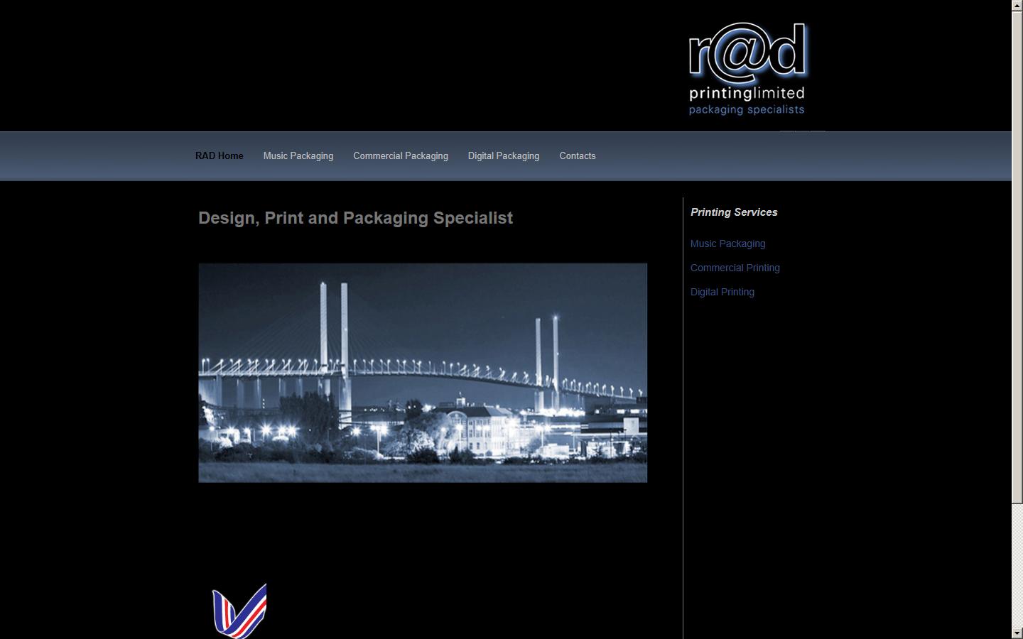 Rad Printing Ltd  Website