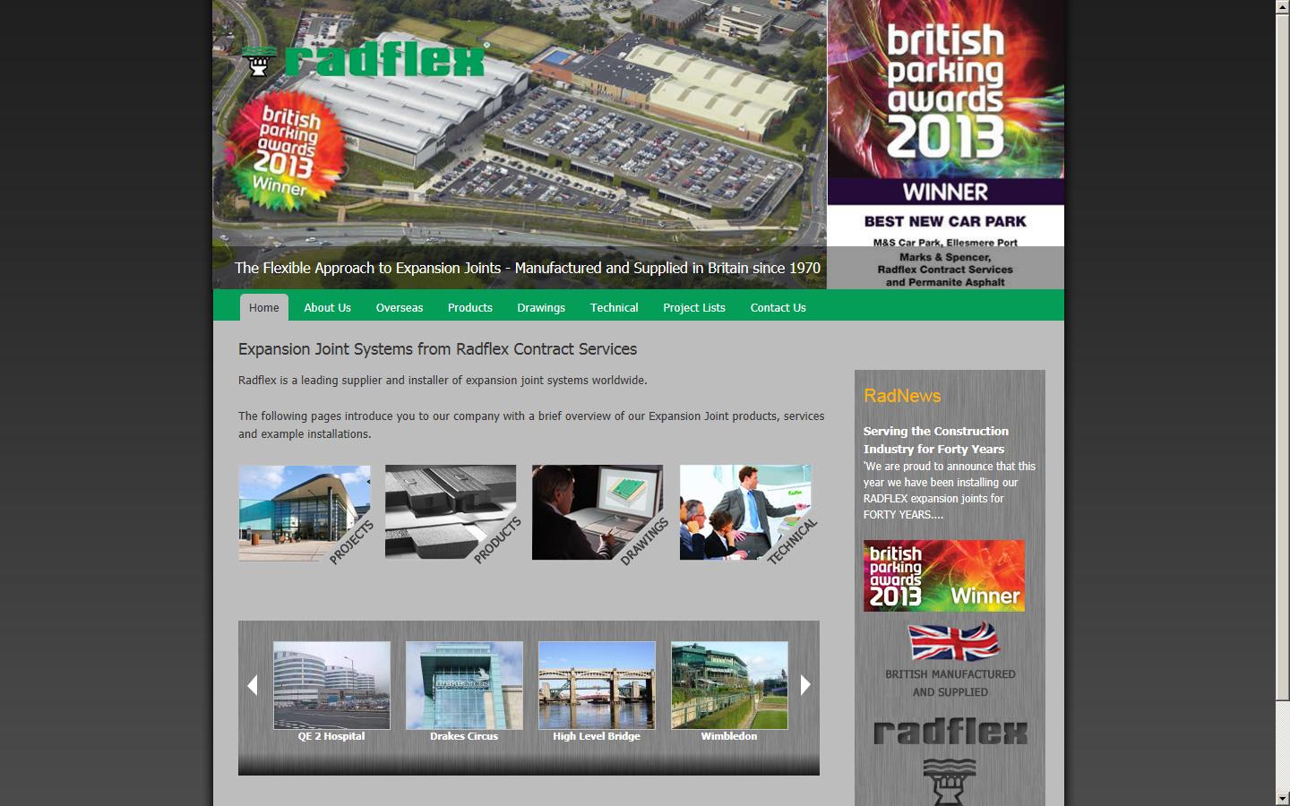 Radflex Contract Services Ltd Website