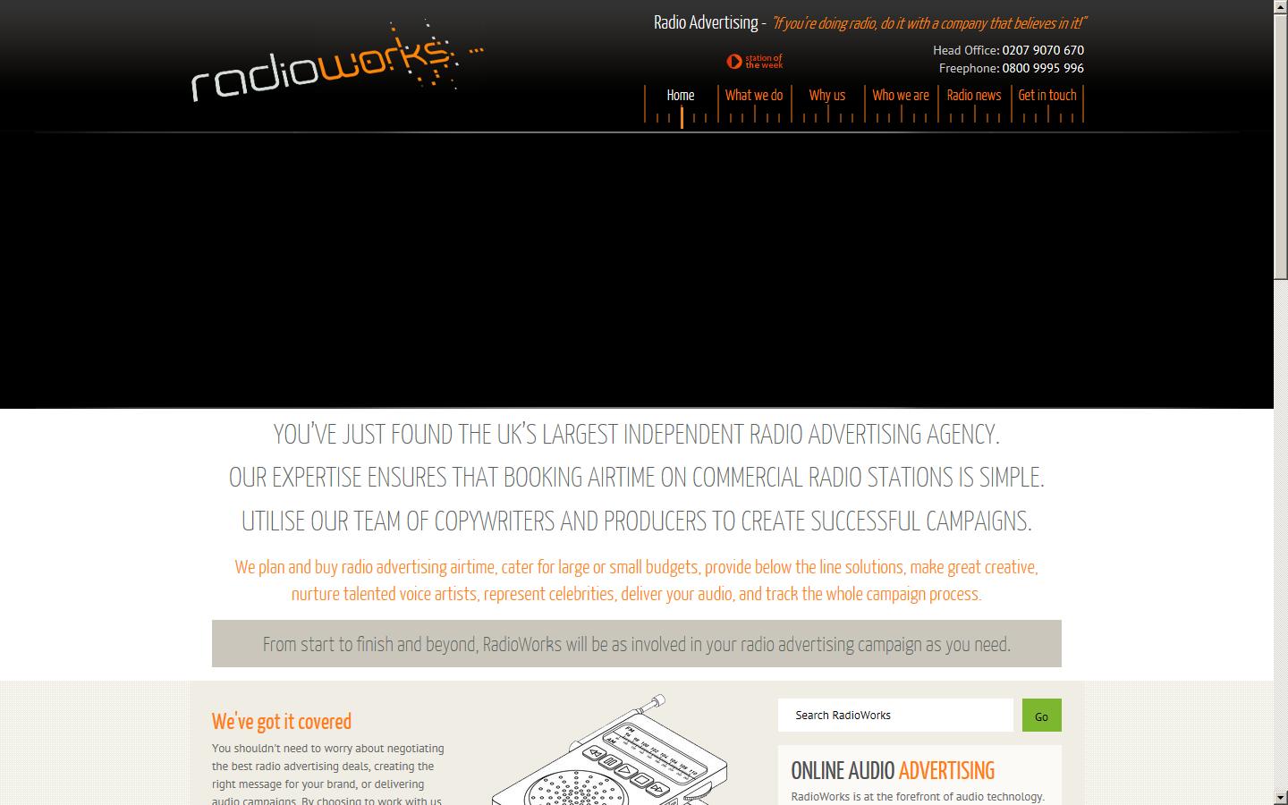 RadioWorks Ltd Website