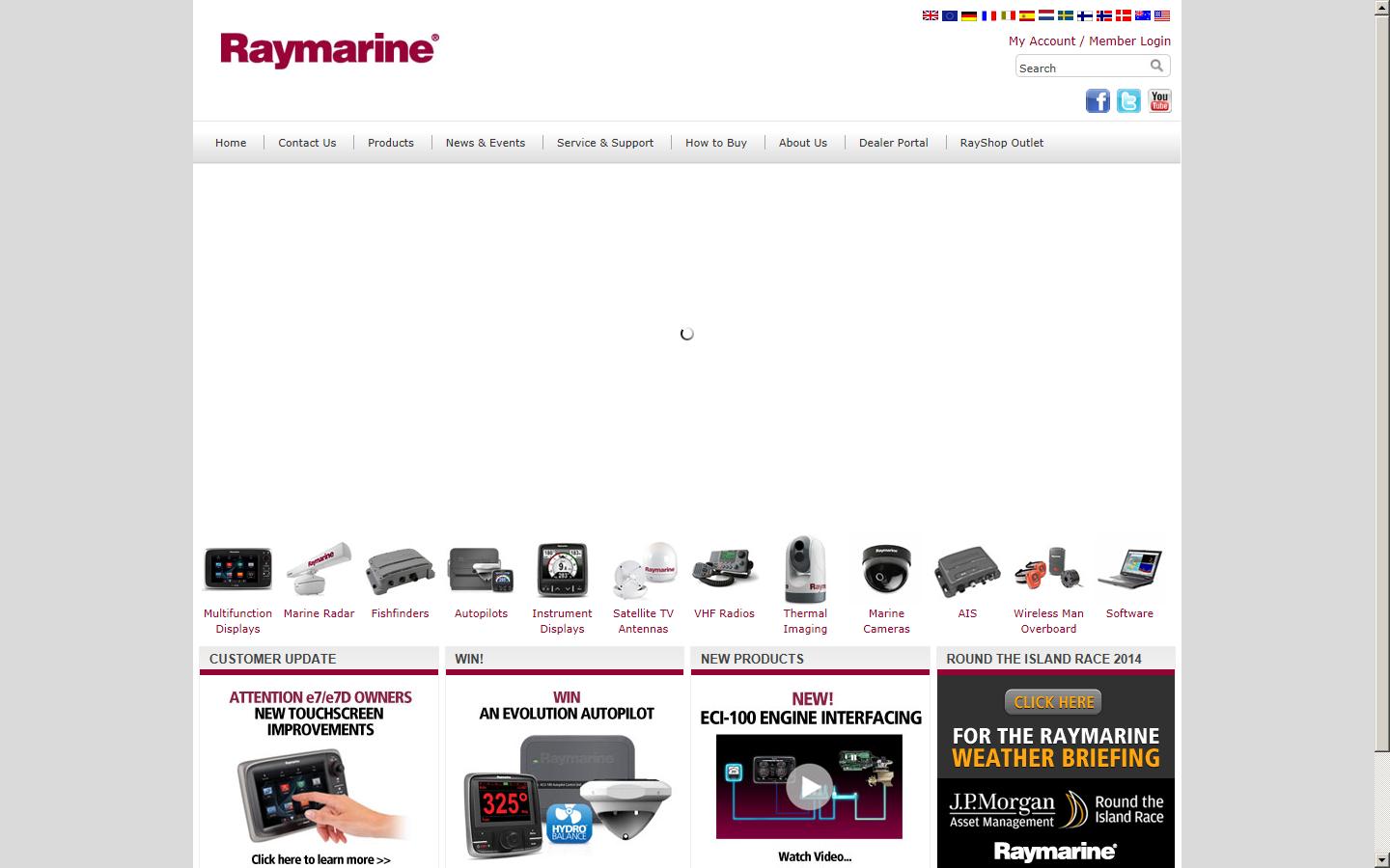 Raymarine UK Limited Website