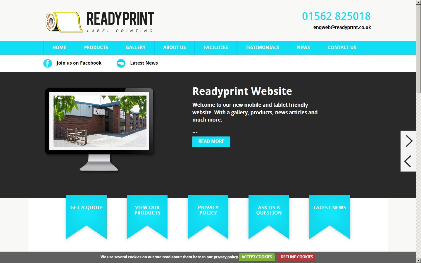 Readyprint Limited Website