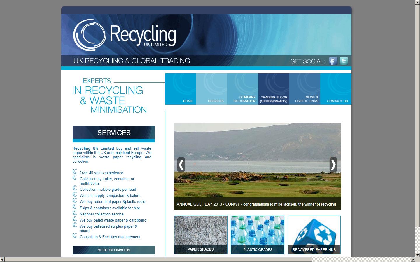 RECYCLING UK LIMITED Website