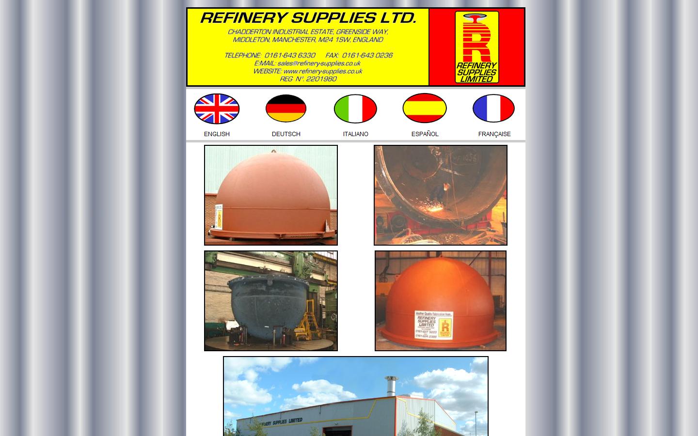 Refinery Supplies Ltd Website