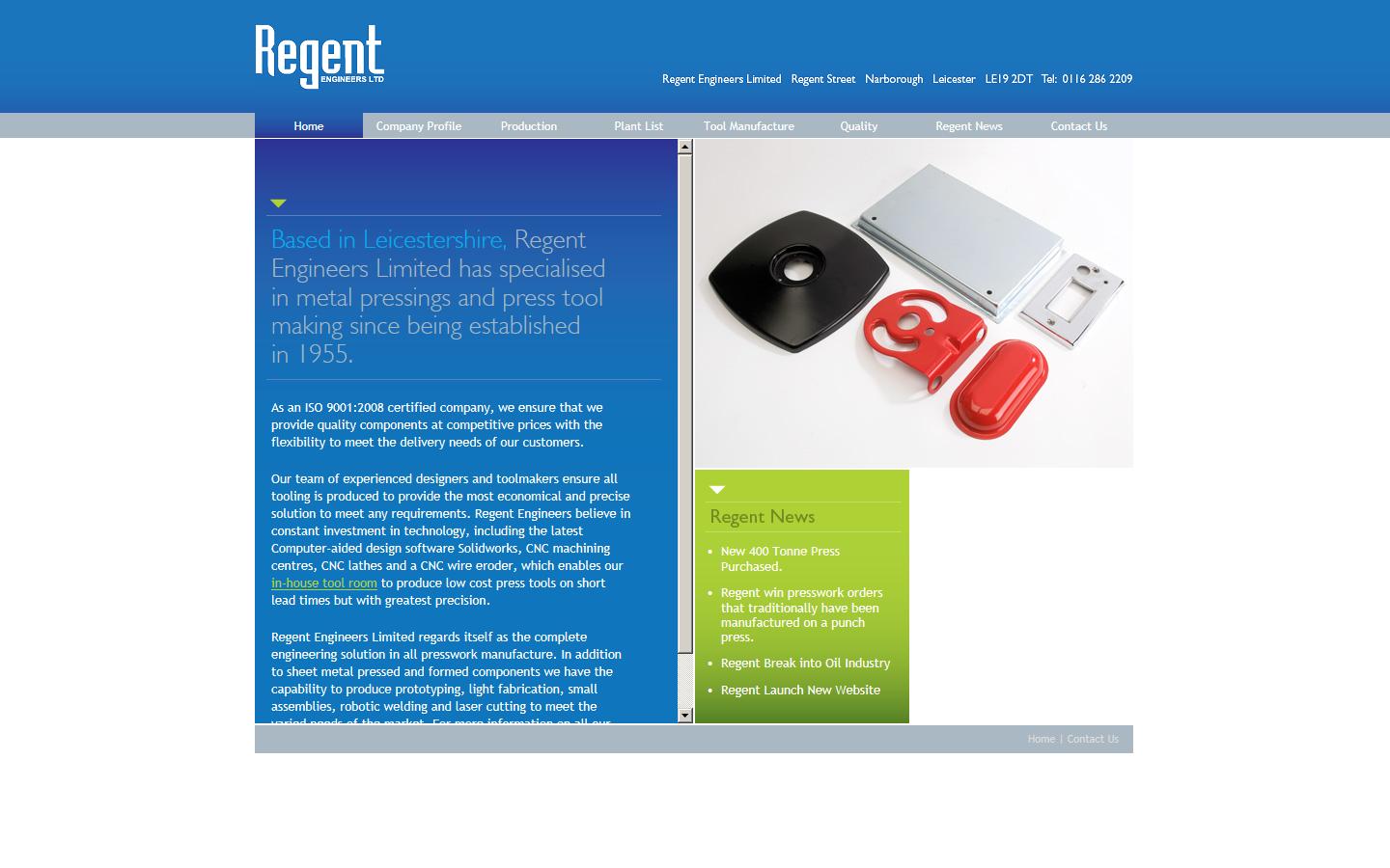 Regent Engineers Limited Website